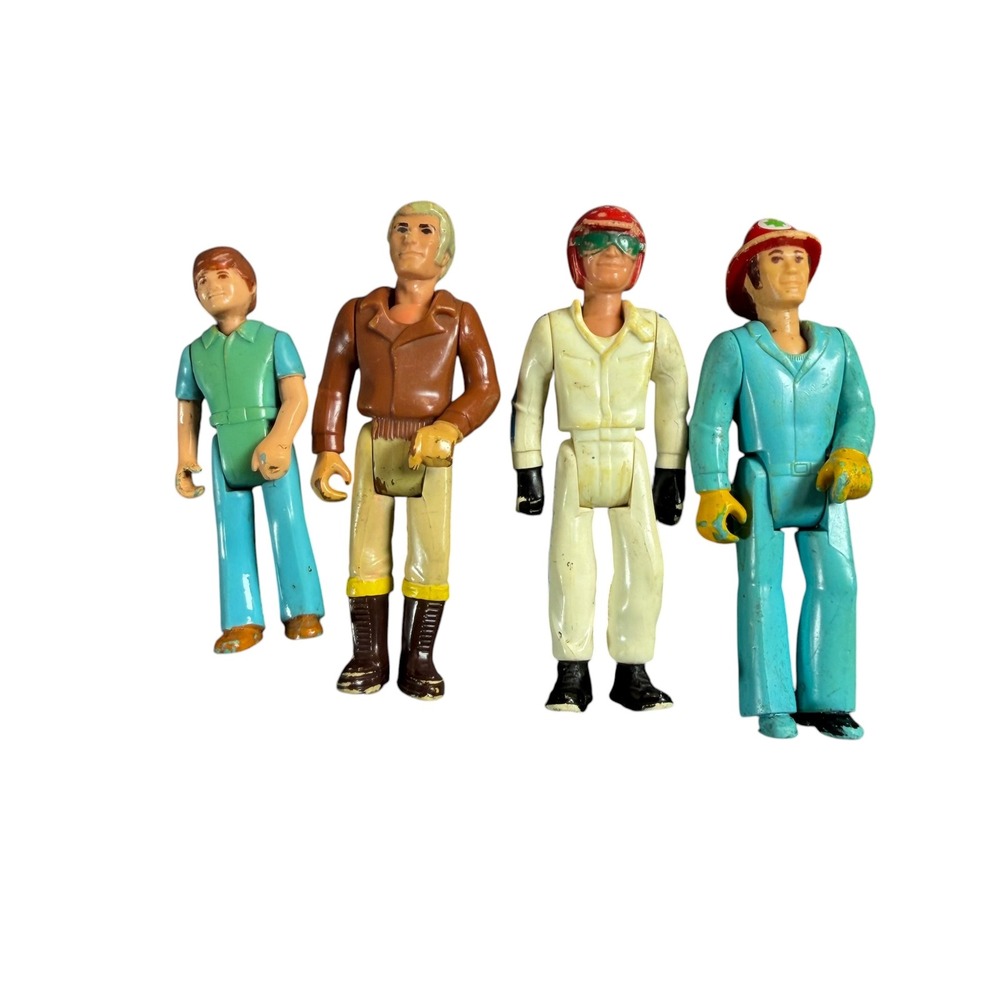Vintage Fisher-Price Adventure People Action Figure Lot 1974 1975 Pilot Rescue